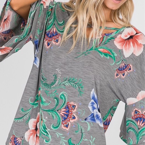 Plus Laura Bell Sleeve Floral Top! - Picture 3 of 9